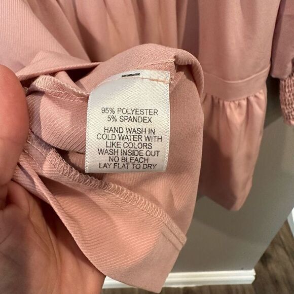 Gibson Look Blush XS Long Sleeved Decked Out Day Dress - Picture 10 of 14